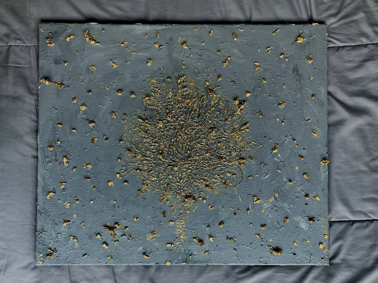 Texture painting with chrome, 60x80 cm - 2,000 baht (3 из 4)