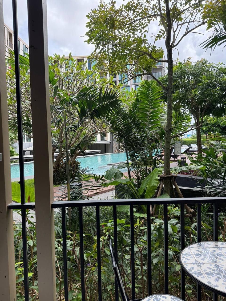 1 bedroom apartment in The Base Uptown, pool view, annual contract - 18,000 baht/month (4 of 8)