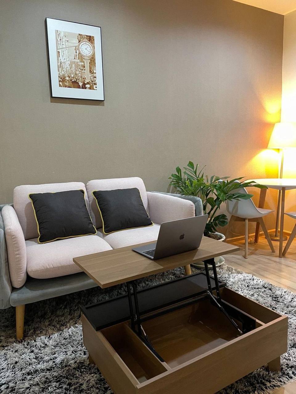 1 bedroom apartment in The Base Uptown, pool view, annual contract - 18,000 baht/month (2 of 8)