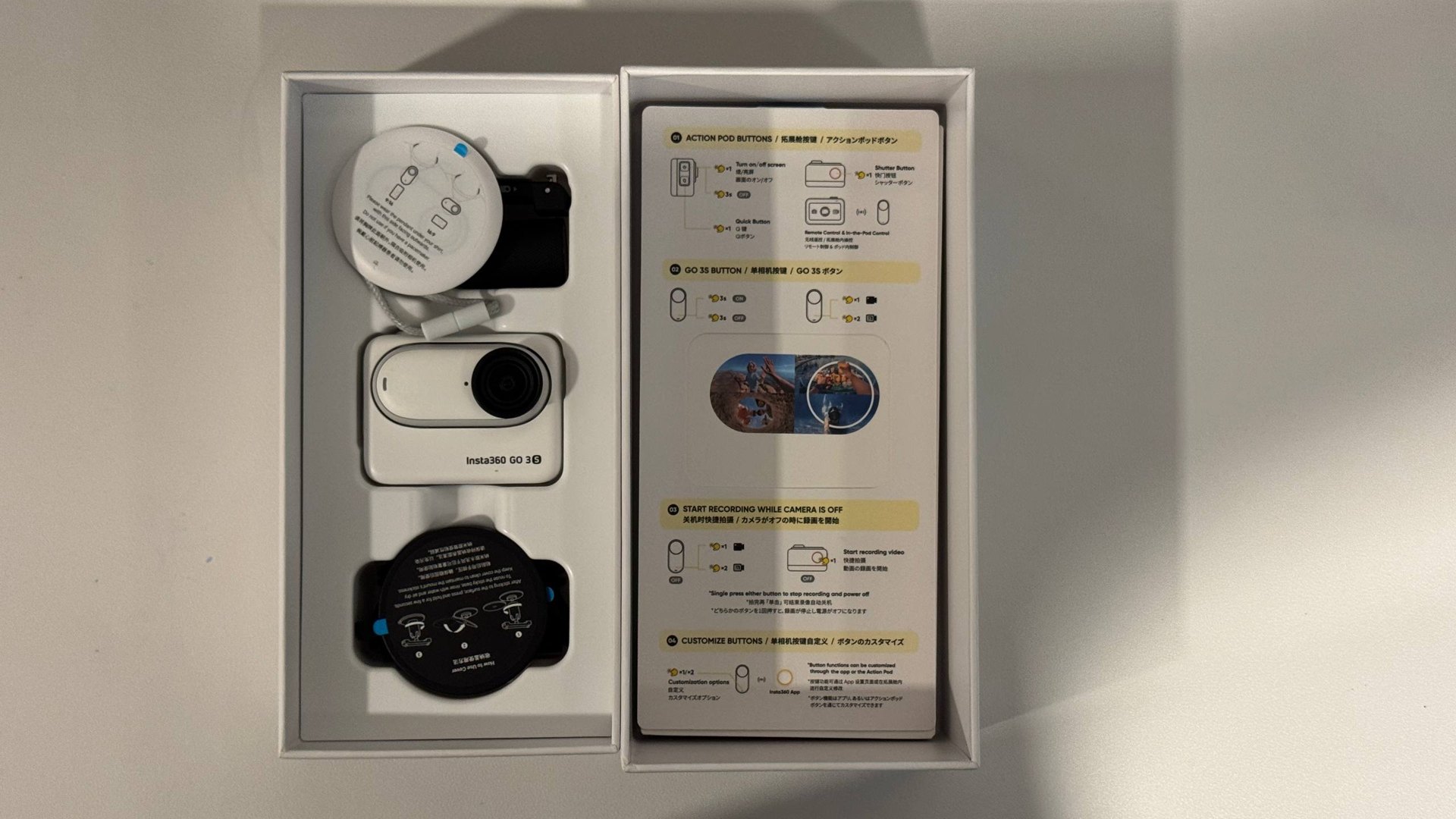 Камера Insta360 GO 3S, 128 ГБ, новая - 8 000 бат (2 из 2)