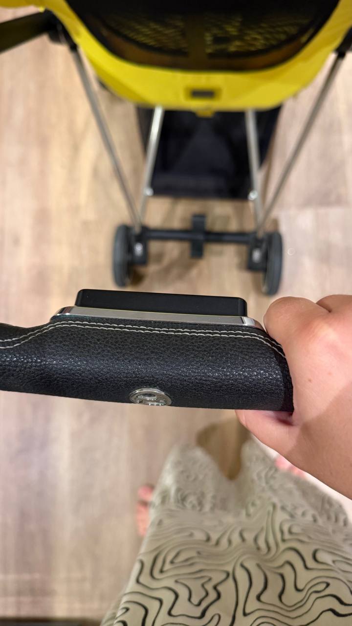 Stroller Cybex Mios Platinum, yellow set and cup holder - 4,900 baht (5 of 5)