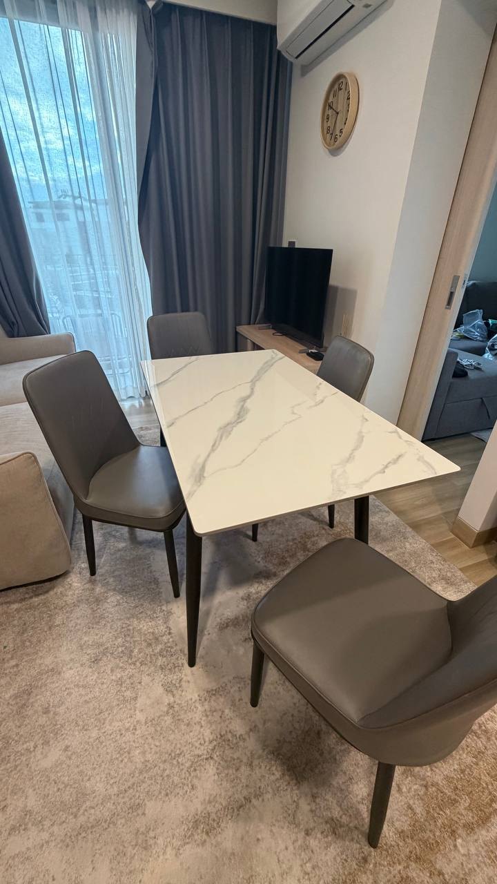 Table and 4 chairs, size 1200x700, excellent condition - 1,500 baht (3 из 4)
