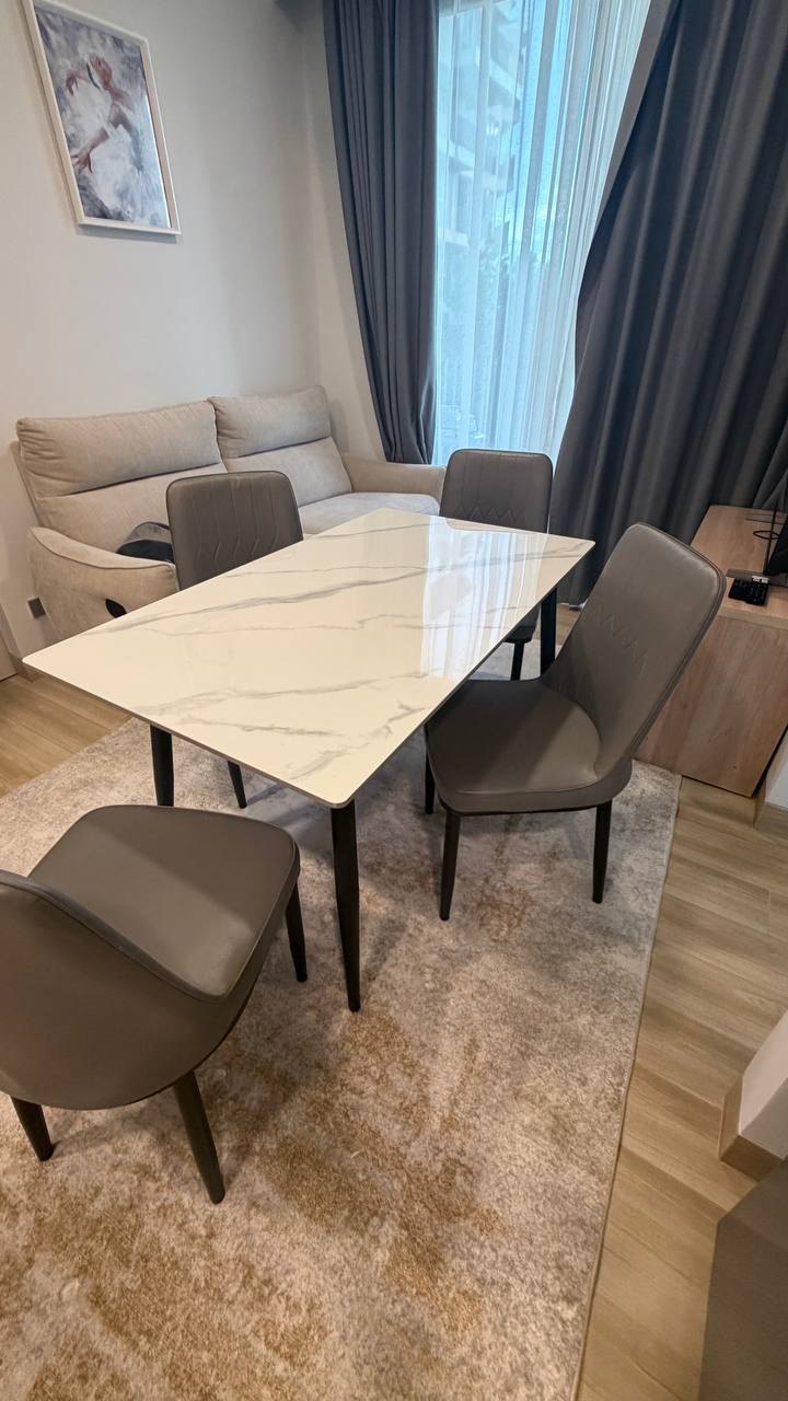 Table and 4 chairs, size 1200x700, excellent condition - 1,500 baht (2 из 4)