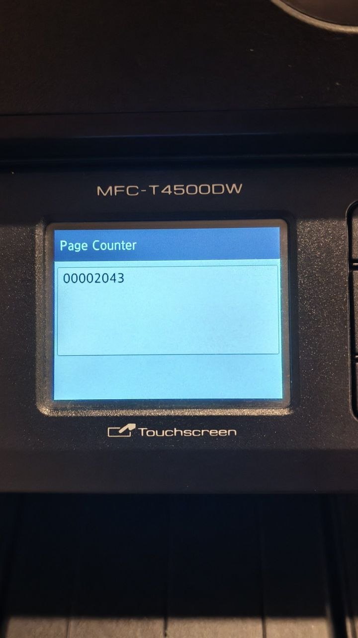 MFP A3 Brother MFC-T4500DW, mileage 2043 pages - 16,900 baht (3 of 3)
