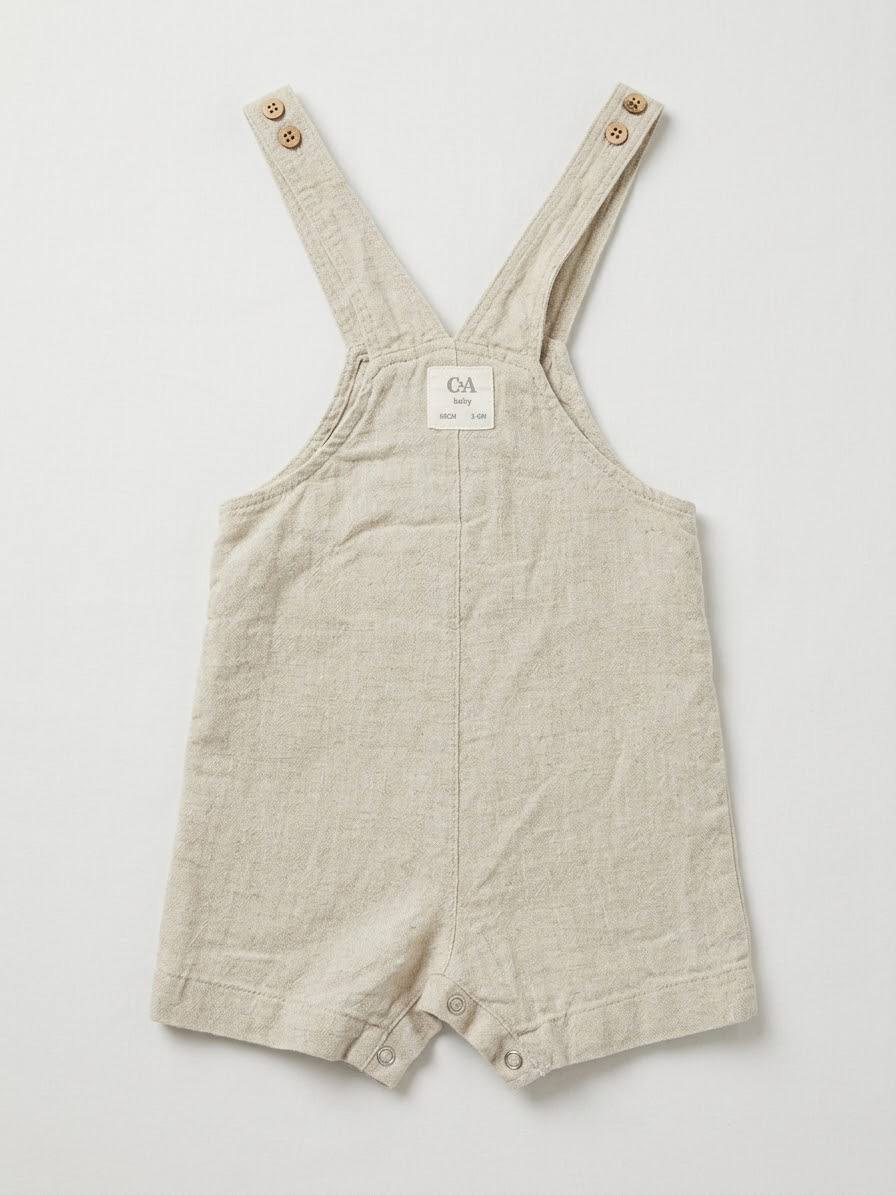 Children's linen overalls C&A, 3-6 months, 68 cm - 150 baht (2 of 3)