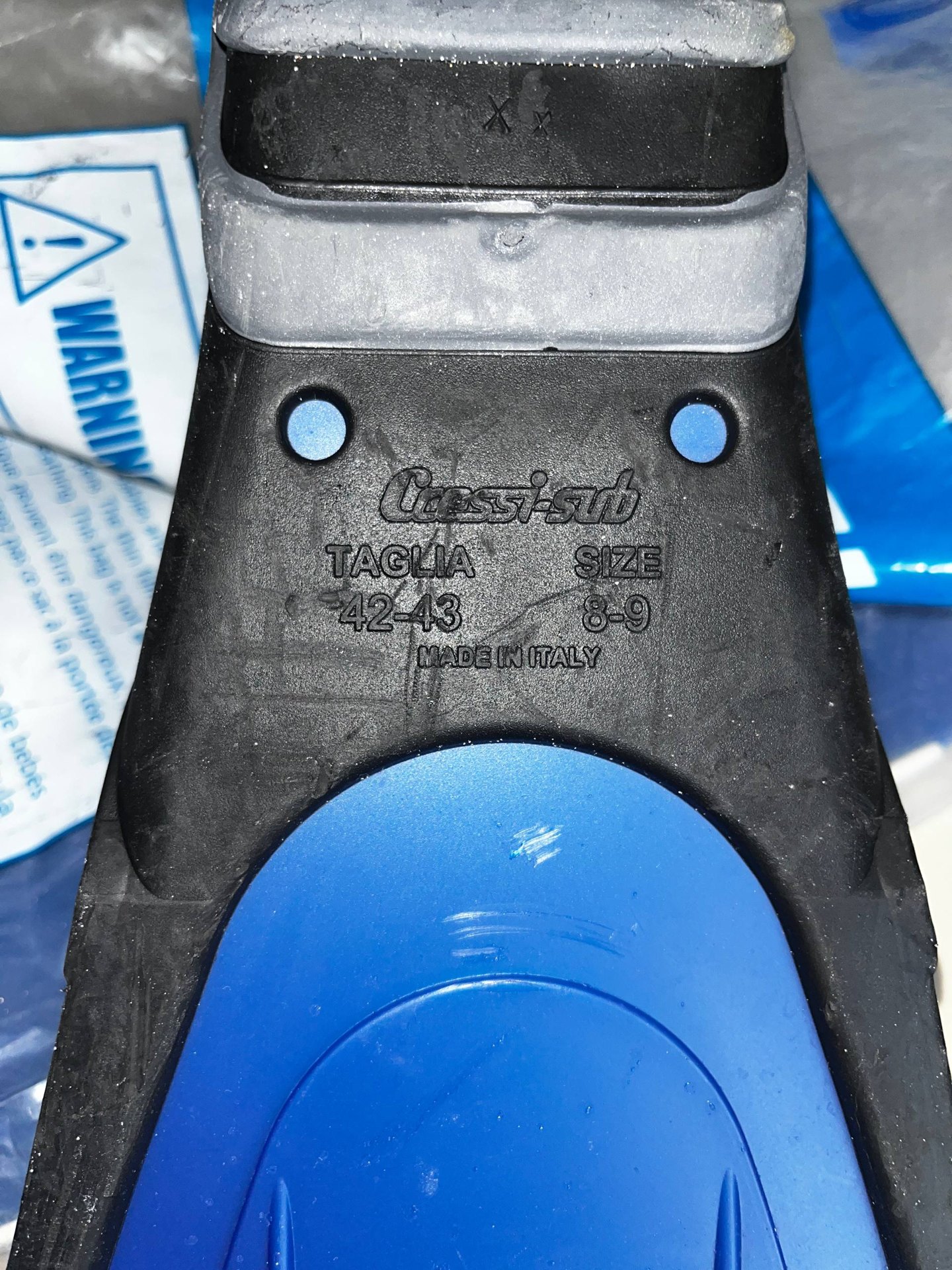Freediving fins Cressi Gara Modular Impulse, 42-43 EU, used - 5,500 baht (2 of 2)