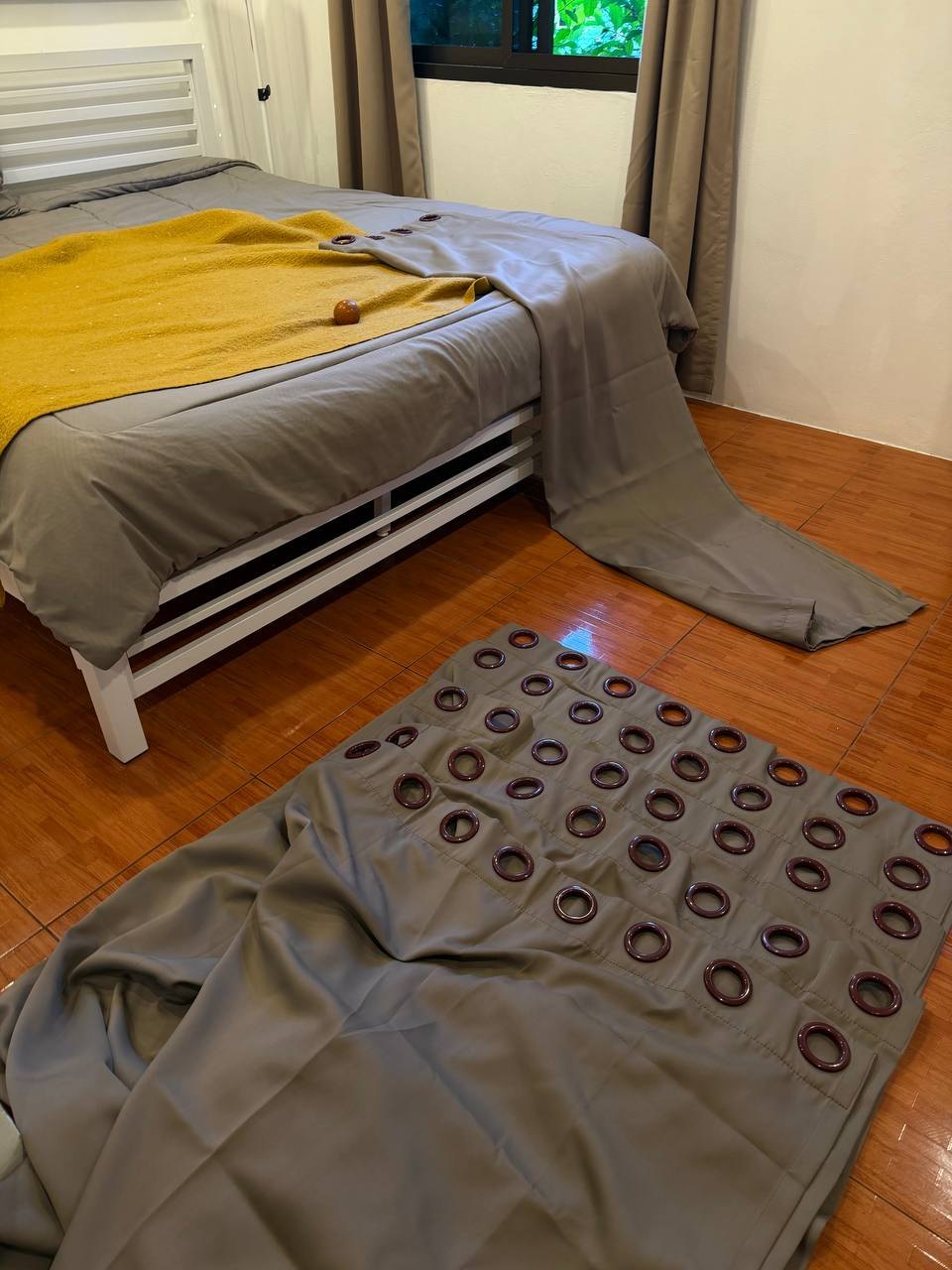 Blackout curtains 210х100 cm, khaki color, 6 pieces - 1200 baht (4 of 4)