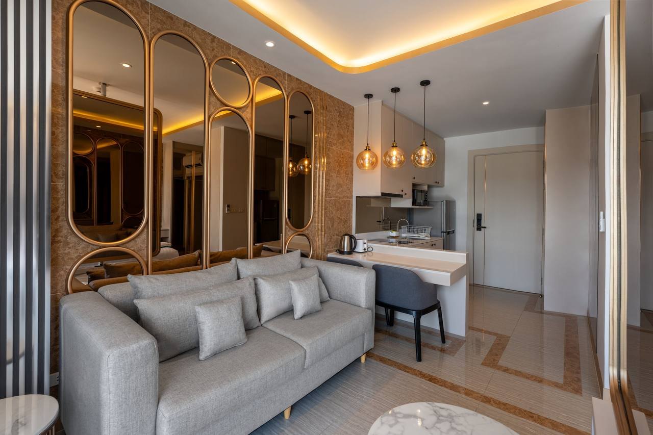 Studio in Bellevue Lagoon, furniture, kitchen, pool - 34,000 baht/month (3 of 5)