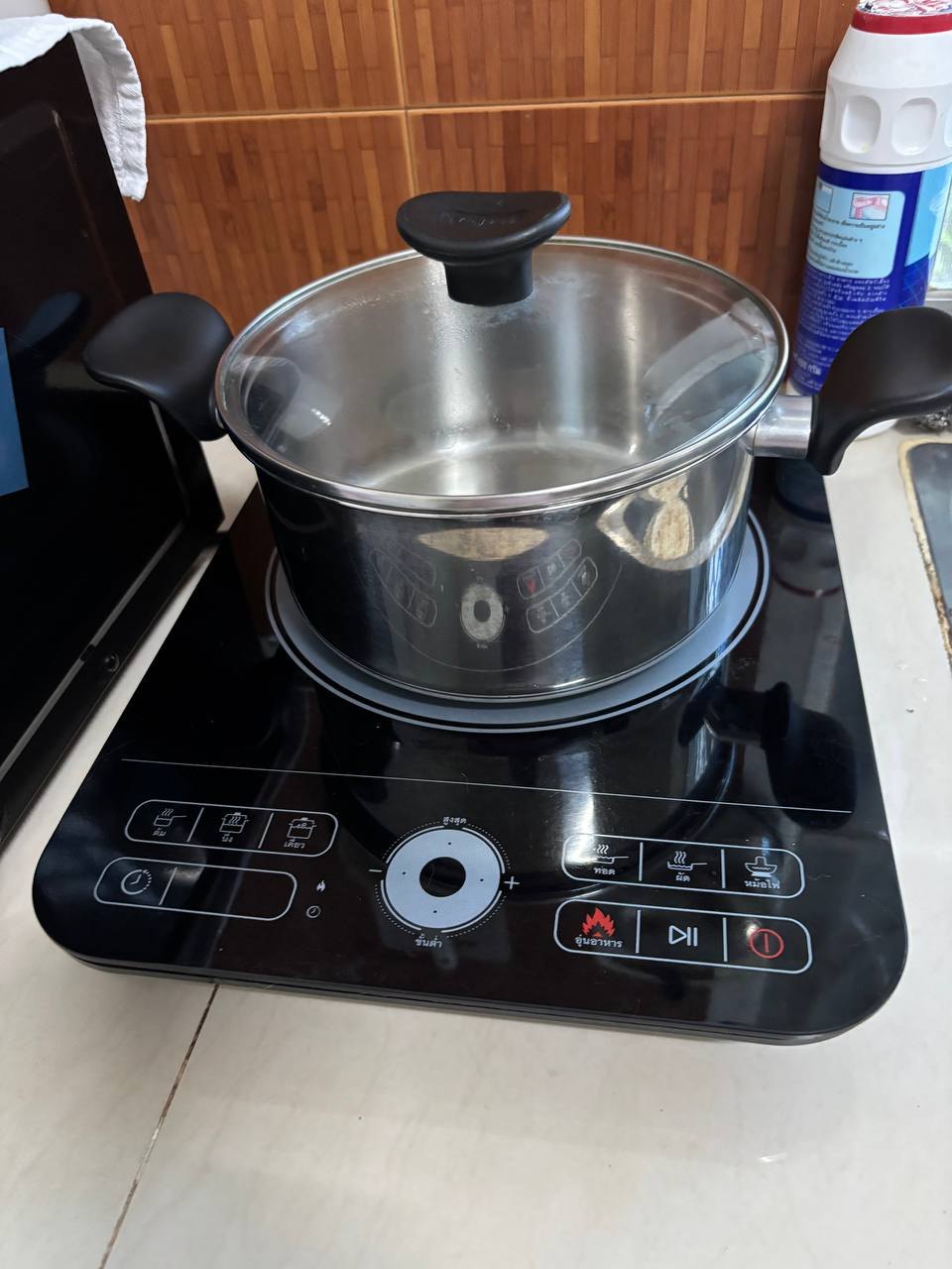 กระเบื้องเหนี่ยวนำพร้อมกระทะใหม่ - 800 บาท (2 จาก 2)