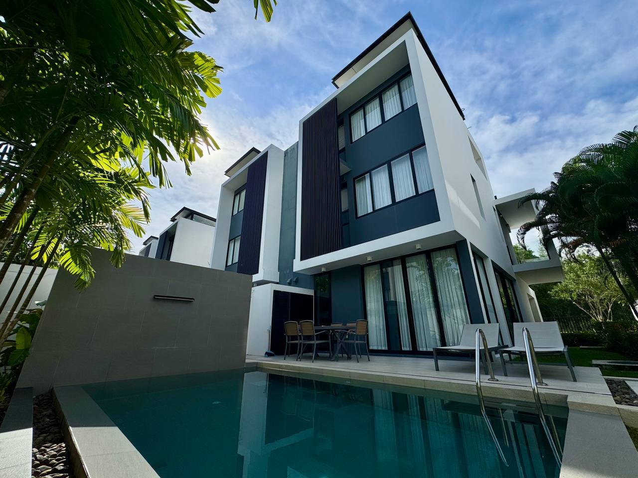 Villa, 3 bedrooms, private pool, annual contract - 100,000 baht/month (2 из 8)