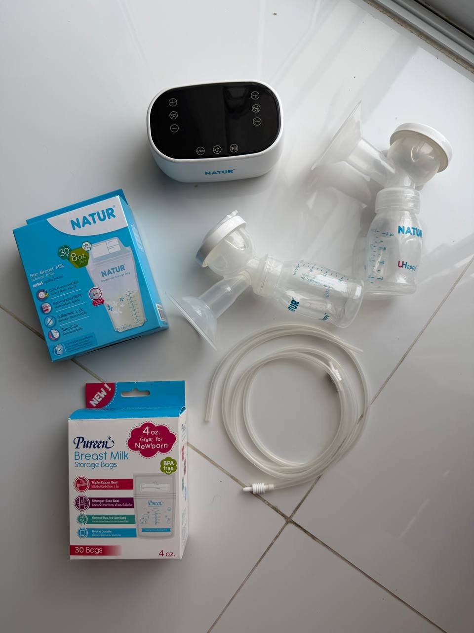 เครื่องปั้มนมไฟฟ้าคู่ NATUR D-5 + ถุง 2 ห่อ - 1,700 บ (2 จาก 3)