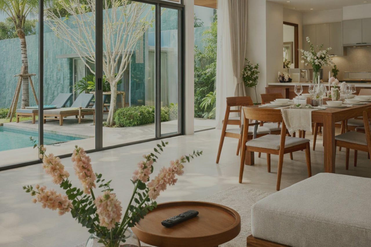 วิลล่า 4 ห้องนอน 451 ตร.ม. มีสระว่ายน้ำ ย่านบางเทา - 250,000 บาท/เดือน (2 จาก 4)