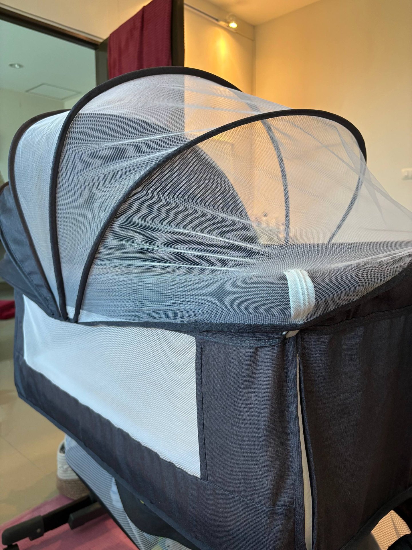Crib with mattress, used for six months, 2 height levels - 700 baht (2 of 5)